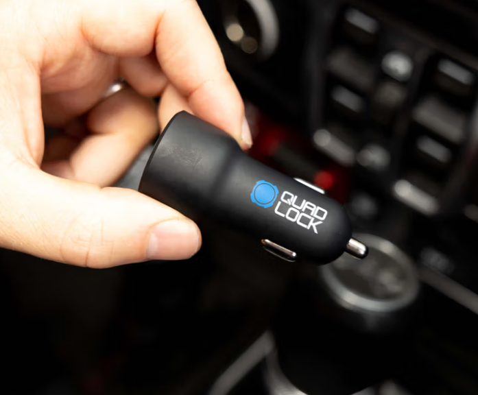 Quad Lock Dual USB 48W Dual Car Charger