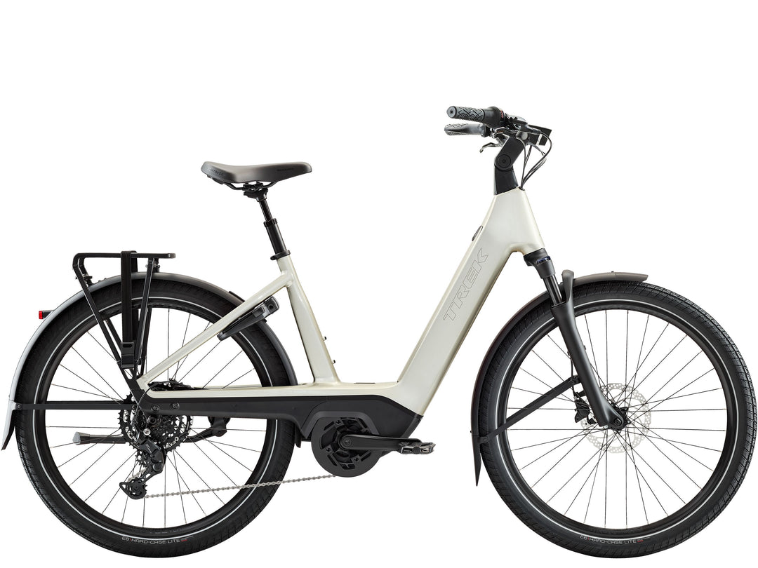 Trek Charter+ 4 R9 540 Wh Lowstep 2026 in Lunar Silver — All Ride Now, Midhurst