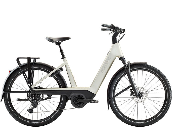 Trek Charter+ 4 R9 540 Wh Lowstep 2026 in Lunar Silver — All Ride Now, Midhurst