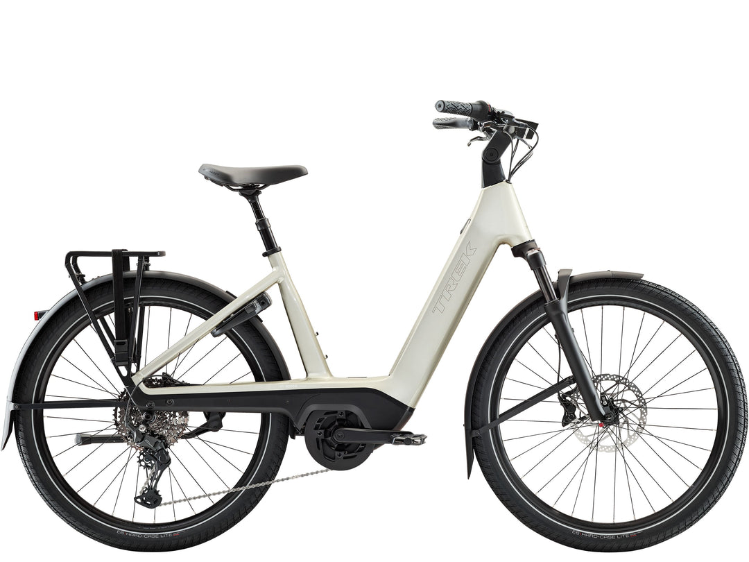 Trek Charter+ 5 R10 540 Wh Lowstep 2026 in Lunar Silver — All Ride Now, Midhurst