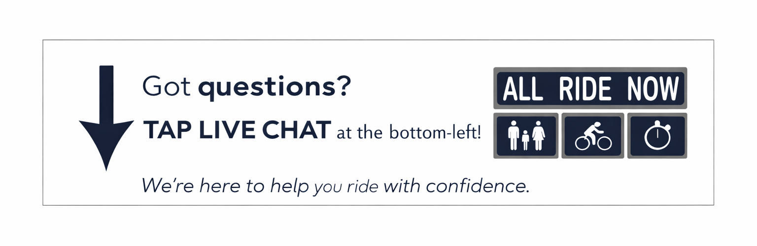 Live chat support banner